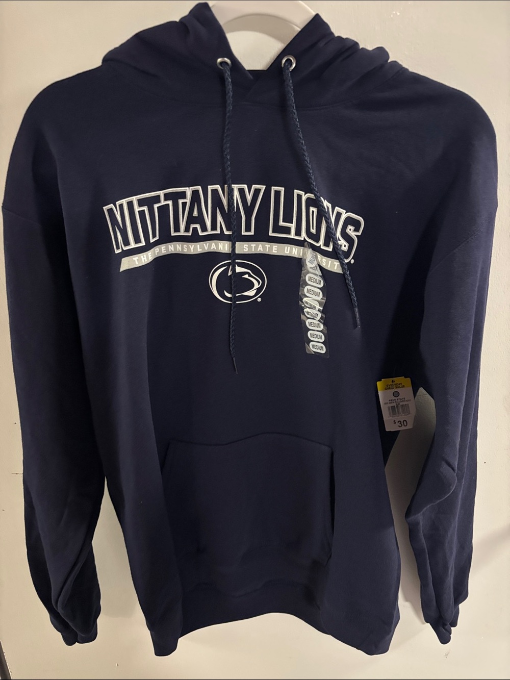Hanes Navy Nittany Lions Pullover Hoodie